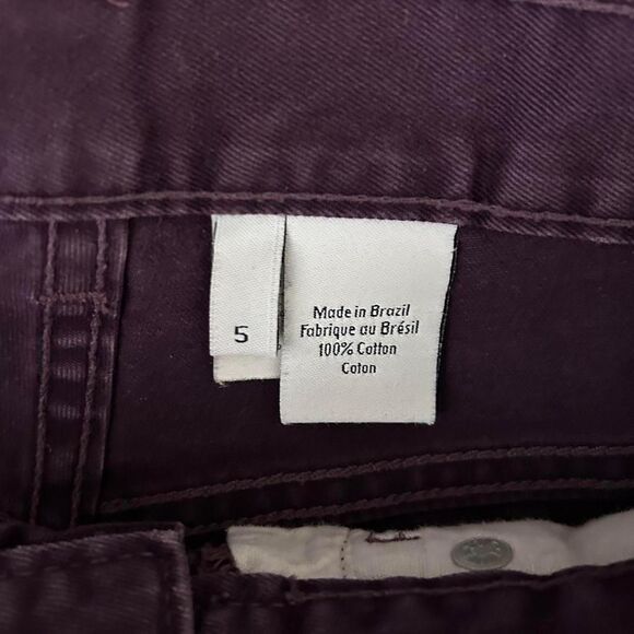 Vintage 90s 1990s Calvin Klein purple high waisted high rise shorts size 5 - Picture 6 of 6